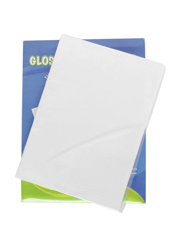 Glossy Photo Paper, 20 Sheets, 260 GSM, A4 Size, White