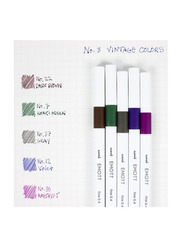 Uniball 5-Piece Emott Fineliner Pens, MI-PEM-SY03-05C, Multicolour