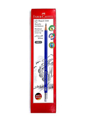 Faber-Castell 12-Piece HB2 Pencils with Eraser Tip, Blue