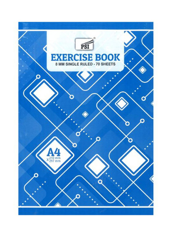 Psi Single Lined Exercise Book, 70 Sheets, A4 Size