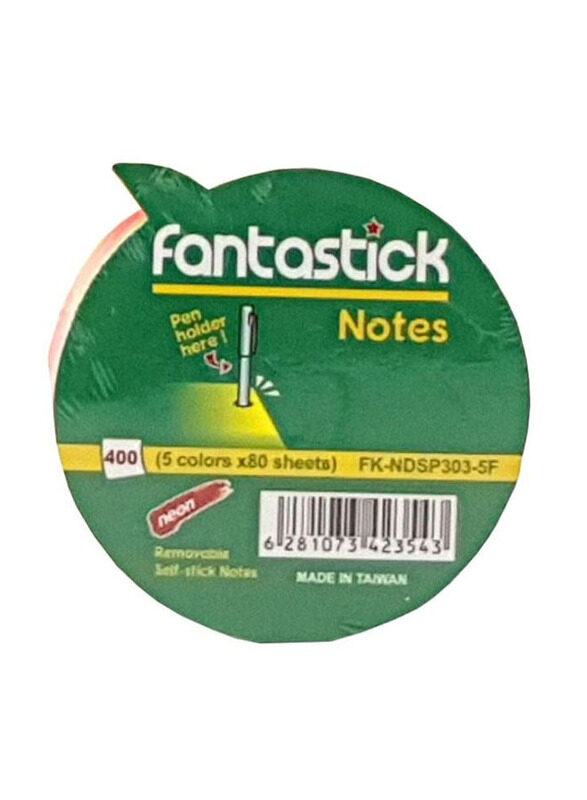 Fantastick Speech Shaped Self Sticky Notes, 400 Sheets, Multicolour