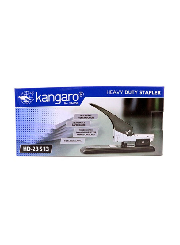 Kangaro Heavy Duty Stapler, HD-23S13, Black/Silver