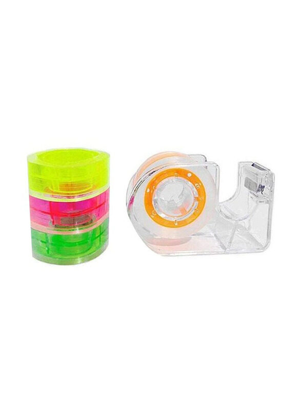 

Flamingo Sticky Tape With Dispenser, 5 Pieces, Clear