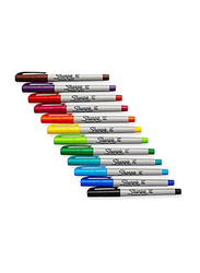 Sharpie 12-Piece Ultra Fine Point Permanent Marker, 37175PP, Assorted Colours