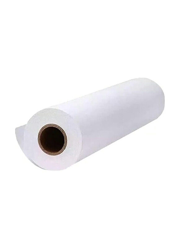 

Generic Jumbo Easel Drawing Art Paper Roll, 80GSM, 44cm x 50m, 55Yards, White