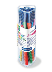 Staedtler 12-Piece Triplus Fibre Tip Coloured Pen In Tub, Multicolour