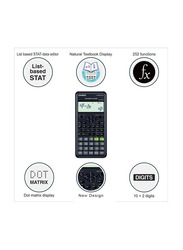 Casio 2nd Edition Function Scientific Calculator, Fx-82ES PLUS-2WDTV, Black