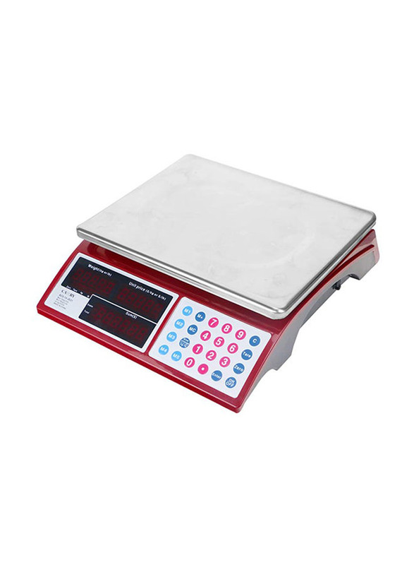 Camry Commercial Grocery Scale, Red