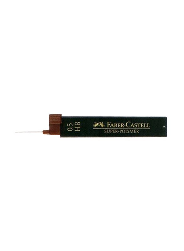 Faber-Castell 12-Piece Super-Polymer Mechanical Pencil Lead Set, Grey