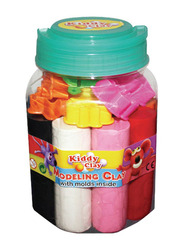 Kiddy Clay Modelling Clay And Moulds Set, Multicolour