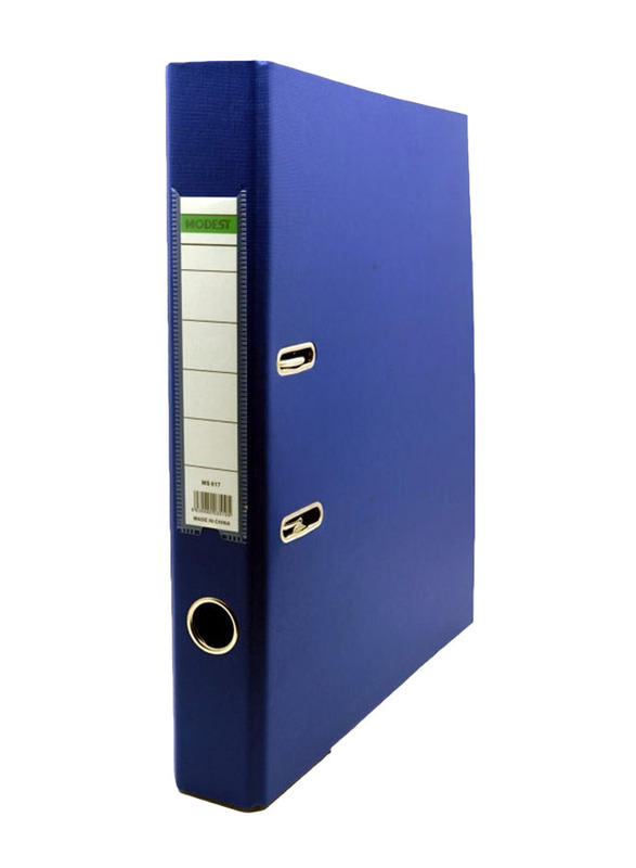 Modest Narrow Box File Folder, Blue