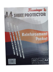 A4 Sheet Protector 60 micron, 100 Pieces, Clear