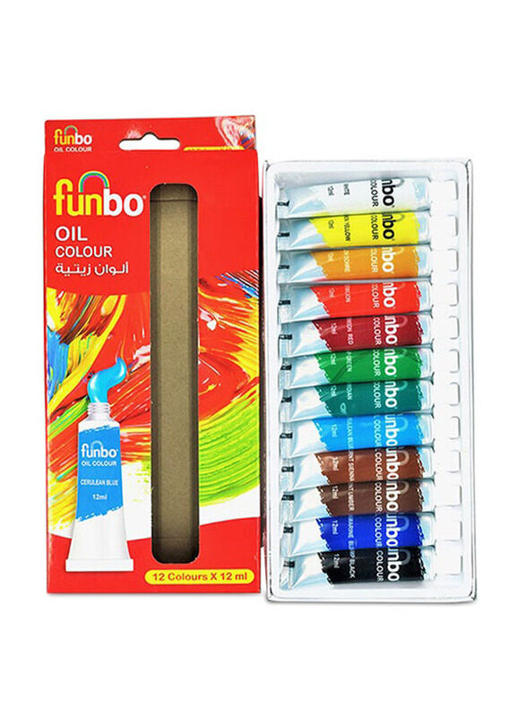 

Funbo Oil Colour Set, 12 x 12ml, Multicolour