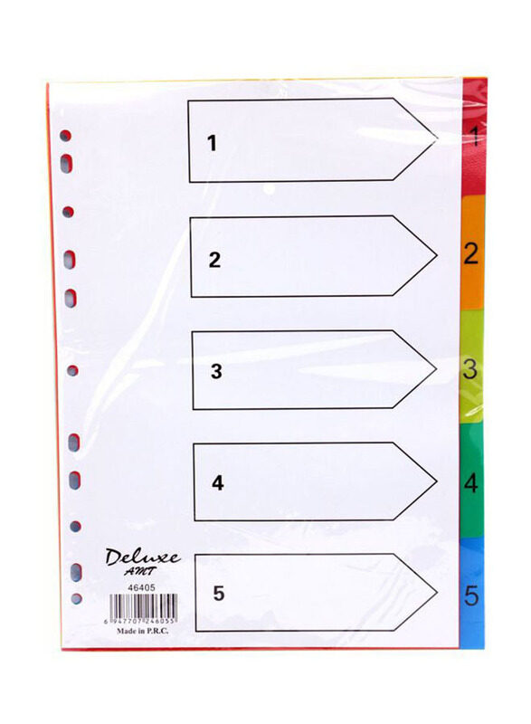 

Deluxe A4 Paper Divider, 10 Pieces, Multicolour