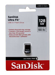 SanDisk 128GB Ultra Fit Usb 3.1 Flash Drive, Sdcz430-128G-G46, Black