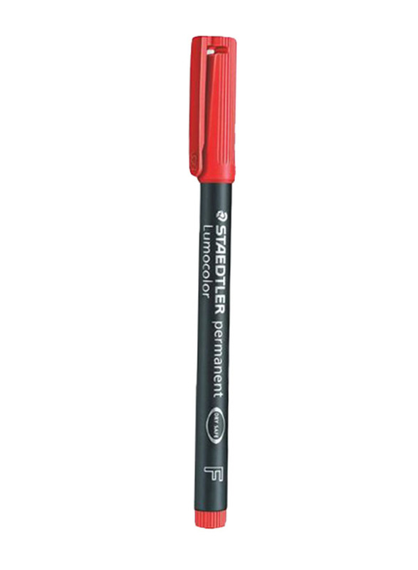 Staedtler Lumocolor Permanent Marker Pen, Red/Black/White