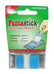 Pop-Up Flags Sticky Note, Blue/White