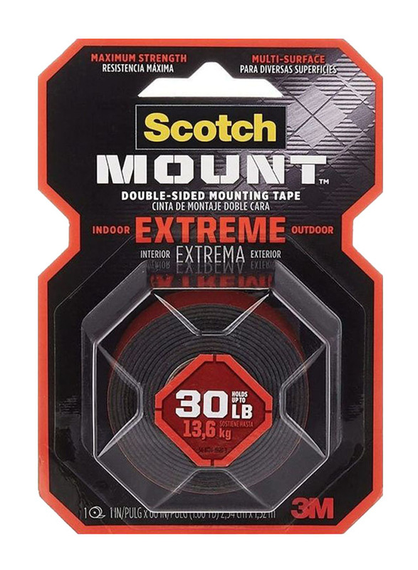 3M Scotch Extreme Double-Sided Mounting Tape, Red