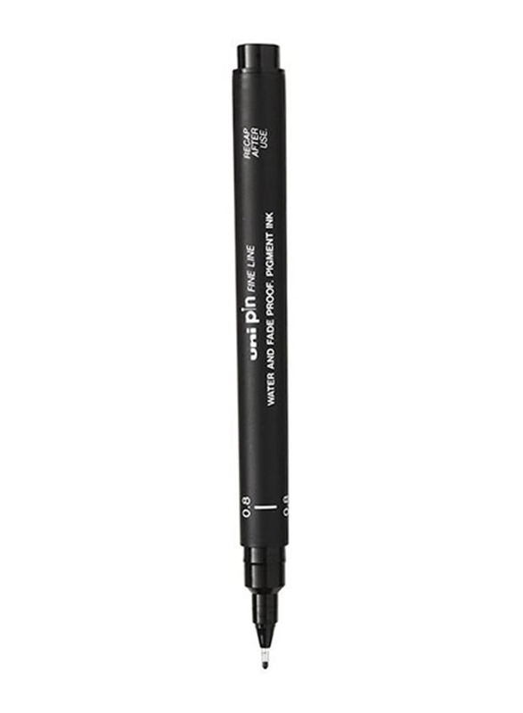 Uniball 6-Piece Uni Pin Fineliner Pen Set, Black