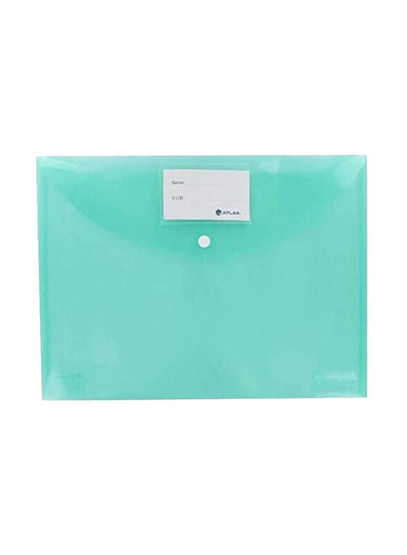 

Atlas Document Bag With Name Card, Green