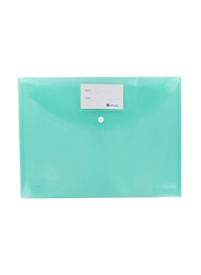 Atlas Document Bag With Name Card, Green