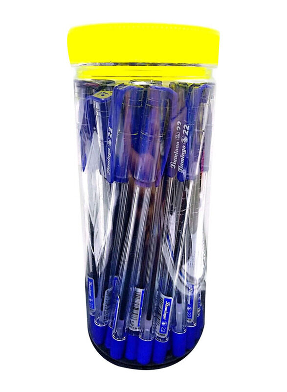 Flamingo 25-Piece Ball Pen Set, BP25, Blue