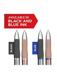Sharpie 12-Piece 0.7mm Tip Sleek Metal Barre Medium Point S-Gel Ink Pens, Black
