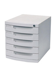 Deli 5 Layer File Cabinet, White