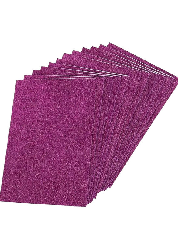 

Terabyte 10-Piece Glitter Foam, 50 x 70cm, Pink