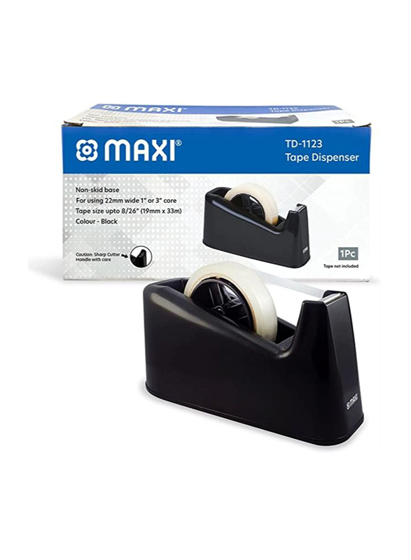 Maxi Tape Dispenser Small Core, Black
