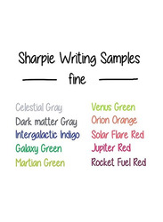 Sharpie 12-Piece Cosmic Colour Permanent Marker, Multicolour