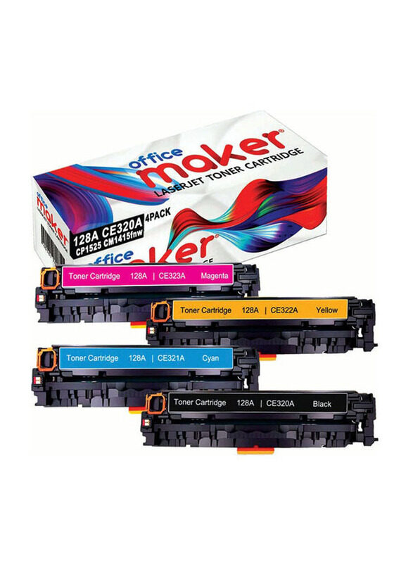 

HP Office Maker 128A CE320A Multicolour Toner Cartridge, 4 Pieces