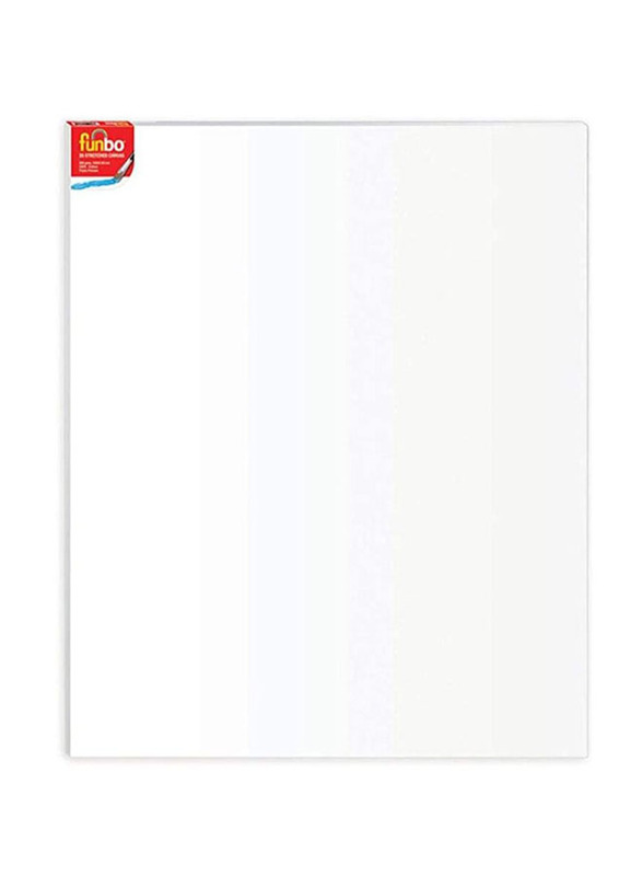 Funbo Cotton 3D Stretched Canvas Board, White