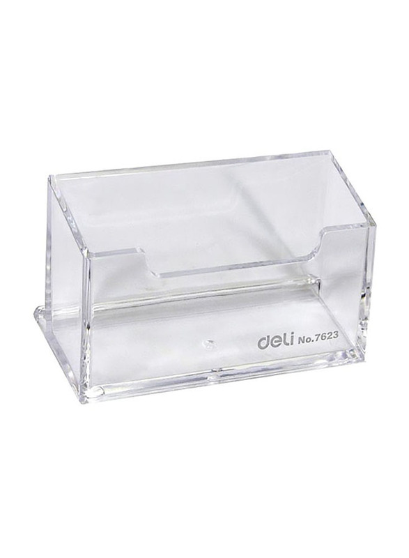 Deli Business Card Holder, 7623, Clear