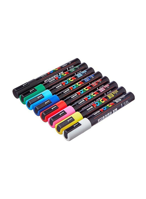 

Posca Bullet Shaped Paint Marker Set, 8 Pieces, Multicolour