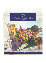 Faber-Castell Oil Colour Paint Tubes, 24 Pieces, Multicolour