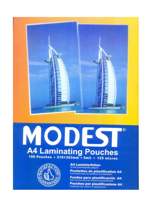 

Modest A4 Laminating Pouch, Multicolour