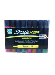 Sharpie 24-Piece Accent Gel Highlighters, Multicolour