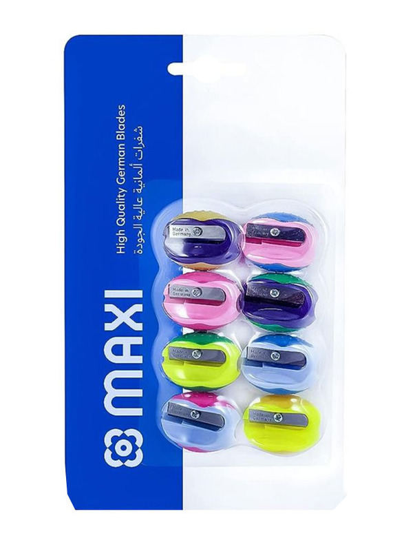 Maxi 8-Piece Single Hole Sharpener, Multicolour