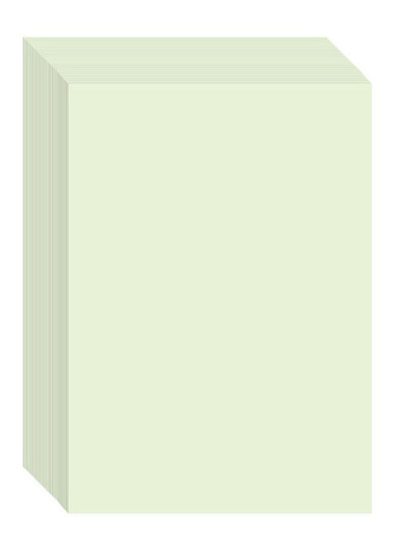Colour Copy Papers, 100 Sheets, A4 Size, Light Green