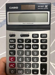 Casio Basic Calculator, Ax-120ST, Black/Silver