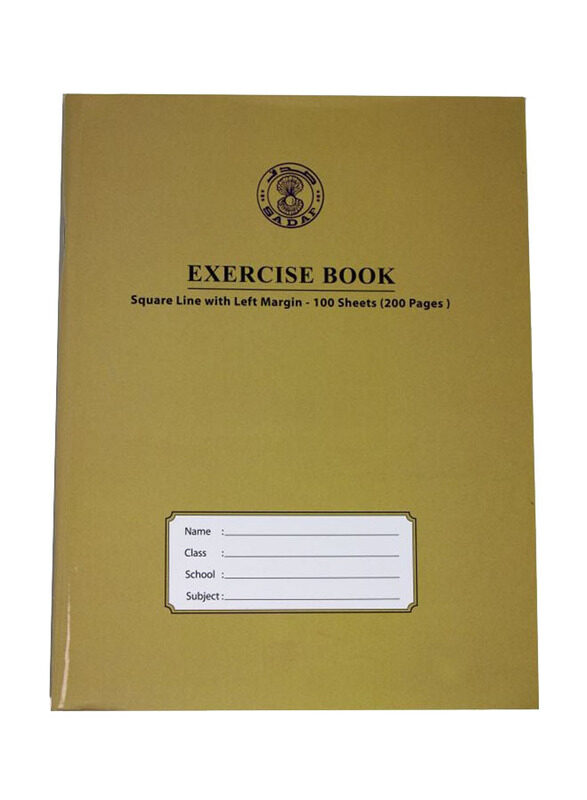 

Sadaf Square Line Exercise Book, A5 Size