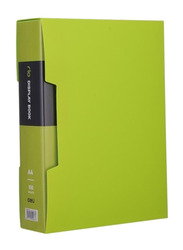 Deli 100-Pocket Display Book File With Case, Green