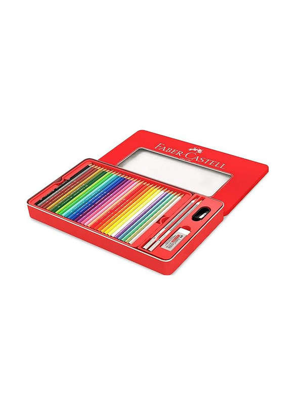 Faber-Castell Colour Pencils Set in Metal Box, 60 Pieces, Multicolour