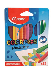 Maped Plastic Crayons Set, 12 Pieces, Multicolour