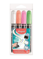 Maped Helix USA 4-Piece Multi Surface Erasable Marker Set, Multicolour