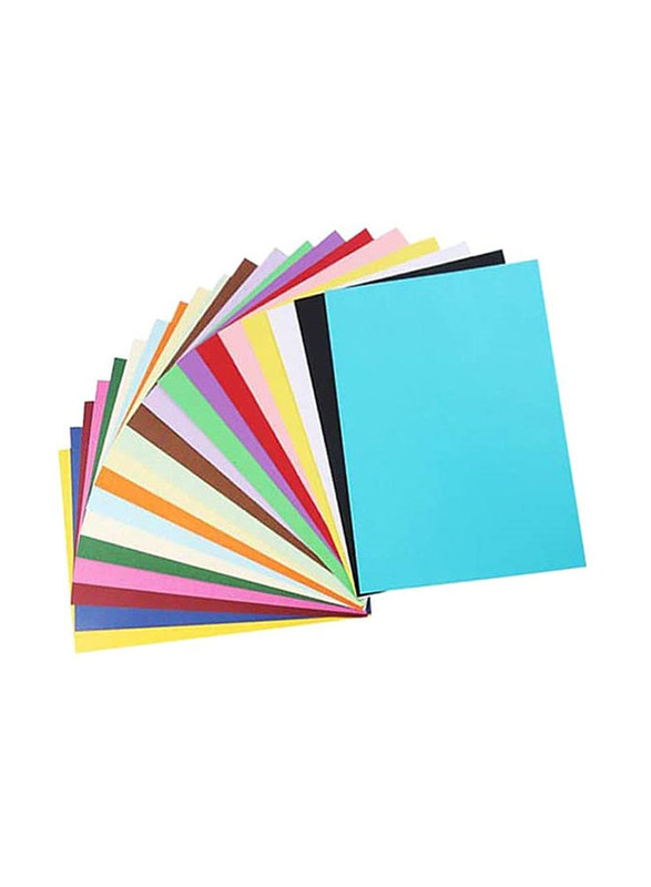 Coloured Origami Paper Sheets, 100 Pieces, A4 Size, Multicolour