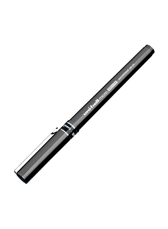 Uniball 12-Piece Micro Deluxe Rollerball Pen Set, 0.5mm, Black