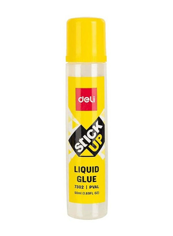 Deli Liquid Glue Stick, 12 x 50ml, Clear