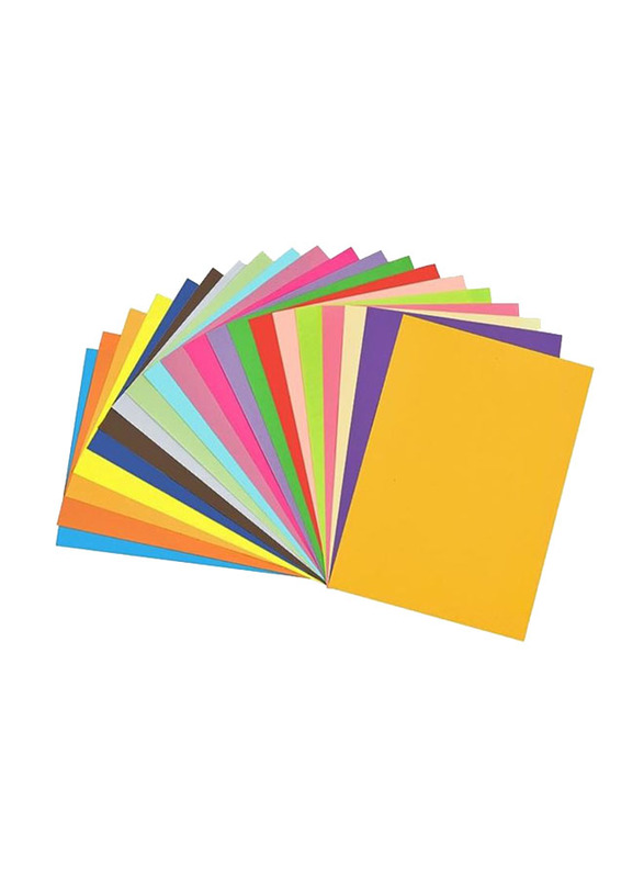 Colored Paper, 100 Sheets, 80 GSM, A4 Size, Multicolour